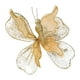 thumbnail image 3 of Adorno colgante de pared con forma de mariposa artificial, fondo brillante decorativo. Oro, 3 of 7