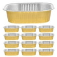 thumbnail image 1 of Dsseng Moules en Aluminium 20 Pcs Plateau de Cuisson Récipient Alimentaire 220ml Moule à Rôtir en Aluminium Jetable 4.41”X4.41”X1.18”, 1 of 10