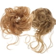 thumbnail image 1 of 2 Pcs Postiche Chignon Décoiffé Chignon Bouclé Pièces de Cheveux Chignon Updo Extensions de Chignon Attache-Cheveux, 1 of 8