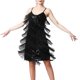 thumbnail image 1 of Vestido De Baile Rumba Tango Vestido de baile de tango para mujer Lentejuelas Borlas Vestido de fiesta de moda (Negro L) Ygjytge para Mujer Negro T M, 1 of 7