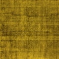 thumbnail image 1 of Ahgly Company Machine Washable Indoor Square Oriental Yellow Industrial Area Rugs, 3' Square, 1 of 4