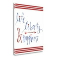 thumbnail image 1 of Tangletown Fine Art 'Life Liberty and Happiness' Textual Art on Canvas, 1 of 2