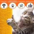 thumbnail image 6 of BRKURLEG Cat Scratching Post , Sisal Cat Claw Scratcher with Toy Ball, Mushroom Climbing Frame for Indoor Small Cats Kittens, 6 of 7
