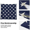 thumbnail image 6 of 4th of July Decorations Pillow Covers 16x16 Inch Set of 2, Independence Day Patriotic Navy Blue Stars Throw Pillows Linen Farmhouse Holiday Cushion Case for Sofa Living Room Outdoor Decor, 6 of 6