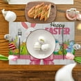Easter Placemat Cute Rabbit Placemat Cartoon Rabbit Placemat Anti