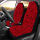 thumbnail image 2 of ABPHQTO Juego de 2 fundas para asientos de coche, rosas naturales rojas, protector universal para asientos delanteros de coche, se adapta a coches, SUV, sedán, camiones, 2 of 3