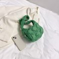 thumbnail image 2 of Bolso de las axilas de las mujeres Bolso de hombro plisado de la nube de la moda de nylon Bolsos (verde), 2 of 5