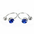 thumbnail image 2 of 2Pcs Crystal Ear Cuff U Shape Wrap Earrings Non Piercing Rhinestone Clip-on, 2 of 2