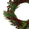 thumbnail image 4 of Northlight Mixed Pine and Berries Artificial Christmas Wreath - 26 inch, Unlit, 4 of 6