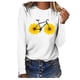 thumbnail image 1 of Blusa de manga larga con cuello redondo suelta informal estampada para mujer Fridja  hj1293, 1 of 5