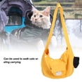 thumbnail image 3 of Large Capacity Cat Sling Carrier Breathable Canvas Shoulder Bag, Versatile Design for Outgoing, Summer Travel, 3 of 7