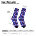 thumbnail image 2 of Rocae Skull daisy purple for Adult Socks Casual Athletic Stretchy Loose Socks for Women Men Non-Slip Middle Tube Socks, 2 of 6