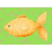 Oopsy Daisy Mia the Fish Canvas Wall Art in Yellow/Orange