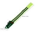 thumbnail image 2 of NICEXMAS 1Pair Green Reflective Camping Pant Leg Belt Elastic Adjustable Trouser Straps for Outdoor Activities, 2 of 5