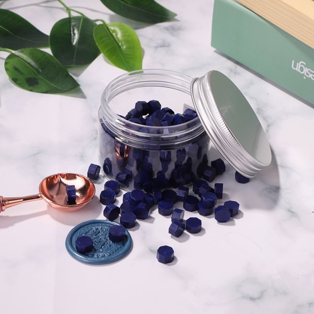 Cuadros Decorativos 200 Uds cuentas de cera de sellado azul cera de sello de sellado para sobre invitación de boda Ndcxsfigh Nuevos Originales