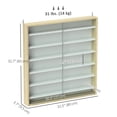 thumbnail image 3 of HOMCOM 7-Storey Wall Shelf Display Cabinet, Shot Glass Display Case, 3 of 10