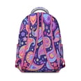 thumbnail image 3 of Abstract Paisley Students Backpack Colorful Bohemian Vintage Floral School Bag with Elegant Ethnic Pattern, Lightweight and Wear-Resistant for Students, 3 of 5