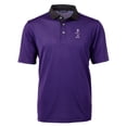 thumbnail image 2 of Men's Cutter & Buck  Purple/Black Kansas State Wildcats Vault DryTec Virtue Eco Pique Micro Stripe Recycled Polo, 2 of 3