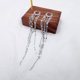 thumbnail image 5 of Pendiente Pendiente de moda Estilo diosa Borla Pendiente Broche de oreja Regalo Accesorios delicados Irfora Silver, 5 of 7