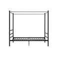 thumbnail image 3 of Mainstays Metal Canopy Bed Queen Black, 3 of 8