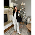 thumbnail image 3 of G4Free Flurrylux Women's Fleece Lined Wide Leg Sweatpants Drawstring Cotton Thermal Lounge Pants, 3 of 7