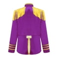 thumbnail image 3 of Aislor Kids Boys Girls Hippie Disco Long Sleeve Tassels 1960s British Pop-Star Jacket Purple 10, 3 of 7