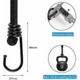 thumbnail image 5 of 40 Inch Heavy Duty Bungee Cord with Hooks- Bungee Hook Strap Outdoor Bungee Cord Hooks for Camping, Tarps, Tents, Hiking,Hunting,Trucks and Boats (10 Pack), 5 of 7