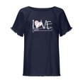 thumbnail image 4 of Camiseta de manga corta estampada casual para mujer OAVQHLG3B Store  lin121212, 4 of 5