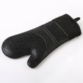 thumbnail image 3 of Heat Resistant Silicone Oven Gloves (black,1 Pair), 3 of 5