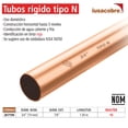 thumbnail image 3 of Tubo Rígido Tipo ”N”, Tramo De 3/4" 19 Mm X 1 M, 10 pzas, 3 of 5