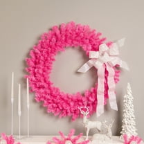 Northlight Artificial Pine Christmas Wreath - 36" - Pink - Unlit