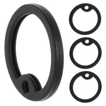 TOYMYTOY 4 Pcs Black Silent Pet Tag for Dog Tags with Noise Reduction