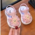 thumbnail image 6 of WNVMWI Toddler Girl Closed Toe Sandals Summer Kids Soft Soled Walking Shoes with Ankle Strap Girls Non-Slip Sandal Pink Size 4, 6 of 7