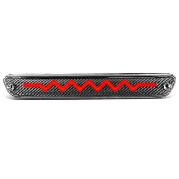 DNA Motoring 3BL-COLO04-3D-T5-LED-BK For 2004 to 2012 Chevy Colorado GMC Canyon Isuzu I-Series Sequential LED Heartbeat Style Signal Tail Center 3rd Brake Light