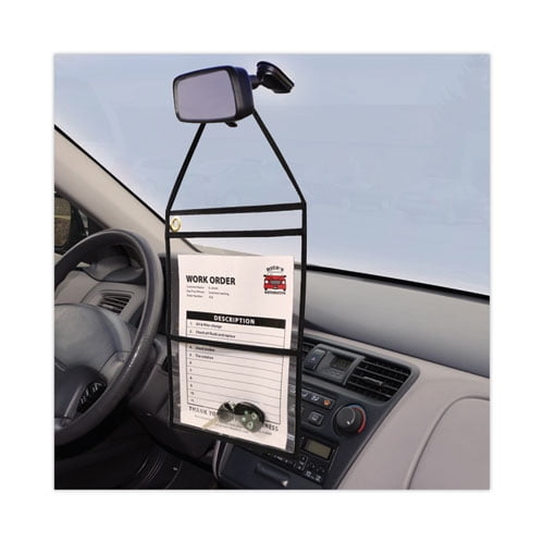 2-Pocket Shop Ticket Holder w/Setrap, Black Stitching, 150-Sheet, 9 x 12, 15/Box 2-Pocket Shop Ticket Holder w/Setrap, Black Stitching, 150-Sheet, 9 x 12, 15/Box