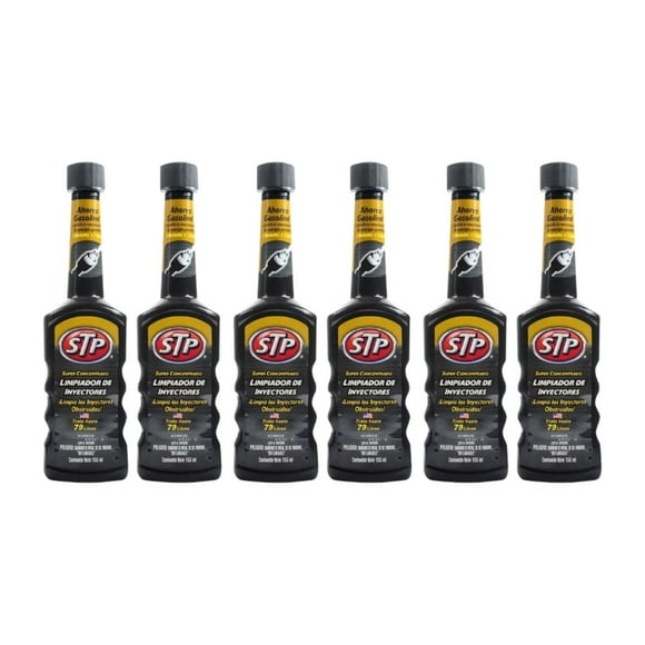 6 Pzas Limpiador Inyectores STP 155 ml Ahorrado de Gasolina