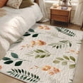 thumbnail image 4 of Spring Leaves Flowers Area Rugs 3'x5', Small Throw Rugs for Living Room Bedroom, Country Flower Pastoral Botanical Retro Indoor Outdoor Rug Non-Slip Low Pile Carpet Runner Reversible Floor Mats, 4 of 8