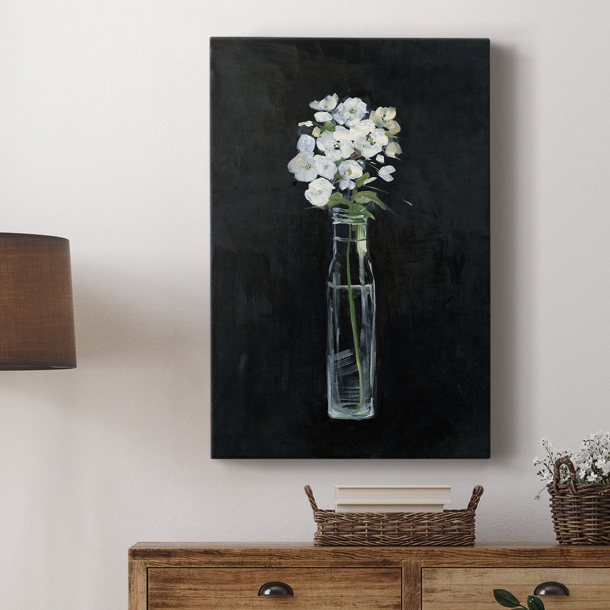 Sophisticated Farm Floral Premium Gallery Wrapped Canvas - Ready to Hang