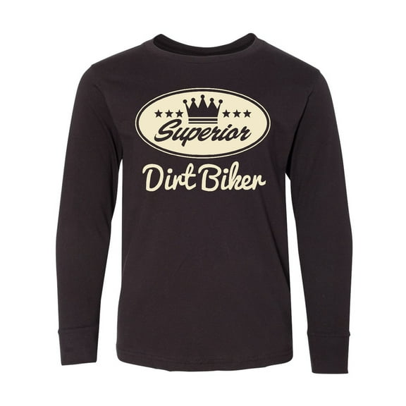 Inktastic Dirt Biker Vintage Superior Long Sleeve Youth T-Shirt