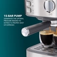 thumbnail image 5 of Mr. Coffee Compact Espresso Maker, Espresso Machine With Steam Wand, 15-Bar Pump Automatic Espresso Machine, 5 of 7