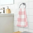 thumbnail image 5 of Gingham Pink and White Towels Set of 2, Super Soft Absorbent Hand Towel Cotton Bath Towels for Bathroom Hotel Kitchen Spa Gym 16 X 28 Inches Washcloths, 5 of 7