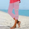 thumbnail image 3 of Pantalones de Ajuste Seco de la Moda de las Mujeres Imprimidas Leggings, Deporte de Yoga Elástico de Poliéster Elástico Respirable, 3 of 4