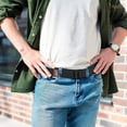 thumbnail image 3 of Men Canvas Double Ring Belt Plus Size Men Cloth Casual Belt for Jeans Pants, 3 of 7