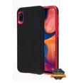 thumbnail image 1 of Samsung Galaxy A10E Phone Case Slim Hybrid Armor Shockproof Impact [Shock Absorption] Rubber Dual Layer Rugged Protective Hard PC Bumper Frame & Soft TPU BLACK RED Cover for Samsung Galaxy A10 E /A102, 1 of 2