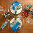 thumbnail image 1 of Servilletas de satén de tela con dise?o de flores y margaritas, ideal para cocinas, bodas, fiestas, cenas de día festivo, Acción de Gracias y Navidad. LingWen 8390606736642, 1 of 1