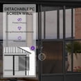 thumbnail image 6 of PURPLE LEAF 12 X 18 Hardtop Gazebo Outdoor Wood Grain Aluminum Frame Galvanized Steel Double Roof Netting and Curtains Patio Deck Backyard Garden, 6 of 9