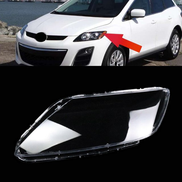 Car Front Left Headlight Clear Lamp Shell Lens Cover Fit For Mazda CX~7 CX 7 2012 2011 2010 2009 2008 2007