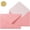 Pink, variant on 50 Pieces A7 Envelopes 5x7, Red, Flower Pattern, Luxury Mailing Envelopes with Gold Stickers for Invitations, Wedding, Graduation, Baby Shower