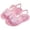Pink, variant on Toddler Girl Sandals Jelly Shoes for Girls Princess Dress Up Flat Sandals for Toddler Cosplay Clear Glitter Jellies(Pink,2 Big Kid)