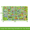 thumbnail image 2 of HA-EMORE Non Slip Kids Rug Super Soft Thick Game Play Area Rug Classroom Rugs Game Play Area Rug Road and Traffic Carpet Baby Playroom Mat for Toddler Bedroom Nursery Playroom, 2 of 9